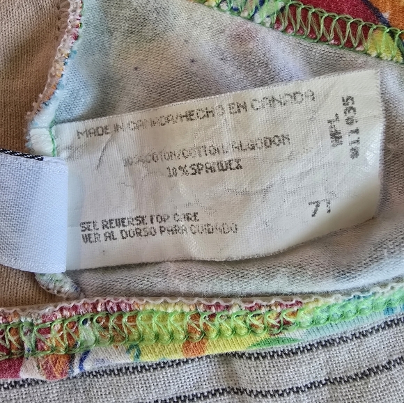 Vintage 90s Sunrays Neon Sailboat Bikini Top Size M Made In Canada - Picture 8 of 9